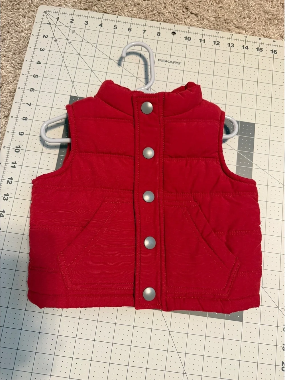 Gymboree Red Quilted Baby Vest 6-12 Months